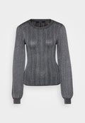 Vero Moda Tall VMTALIA O NECK  - Jumper - black/silver-coloured