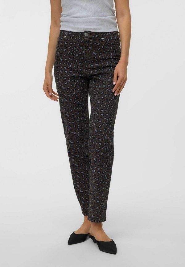 Vero Moda MOM FIT JEANS VMTESSA HIGH RISE MOM FIT JEANS - Slim fit jeans - rocky road