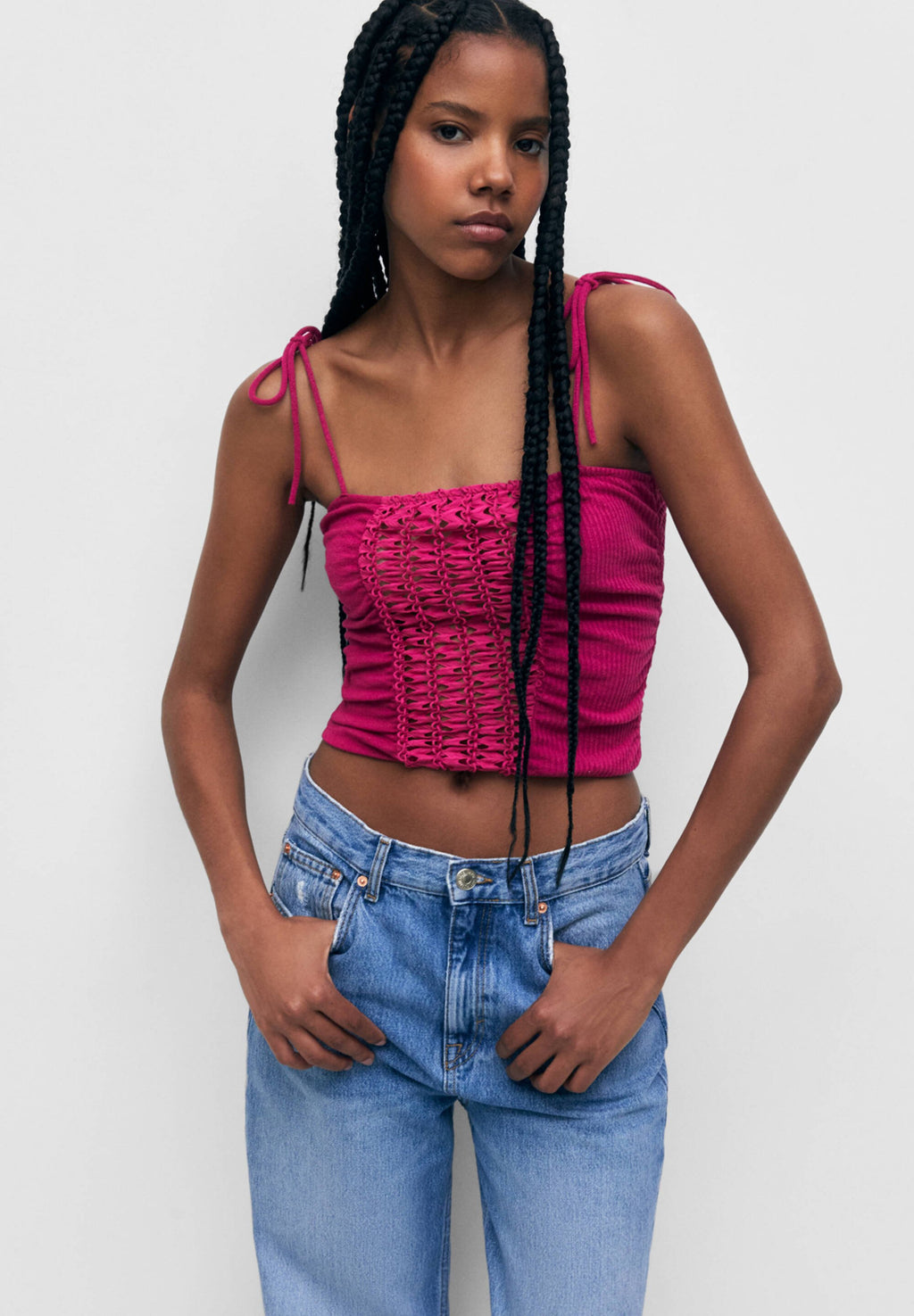 PULL&BEAR GATHERED CROP