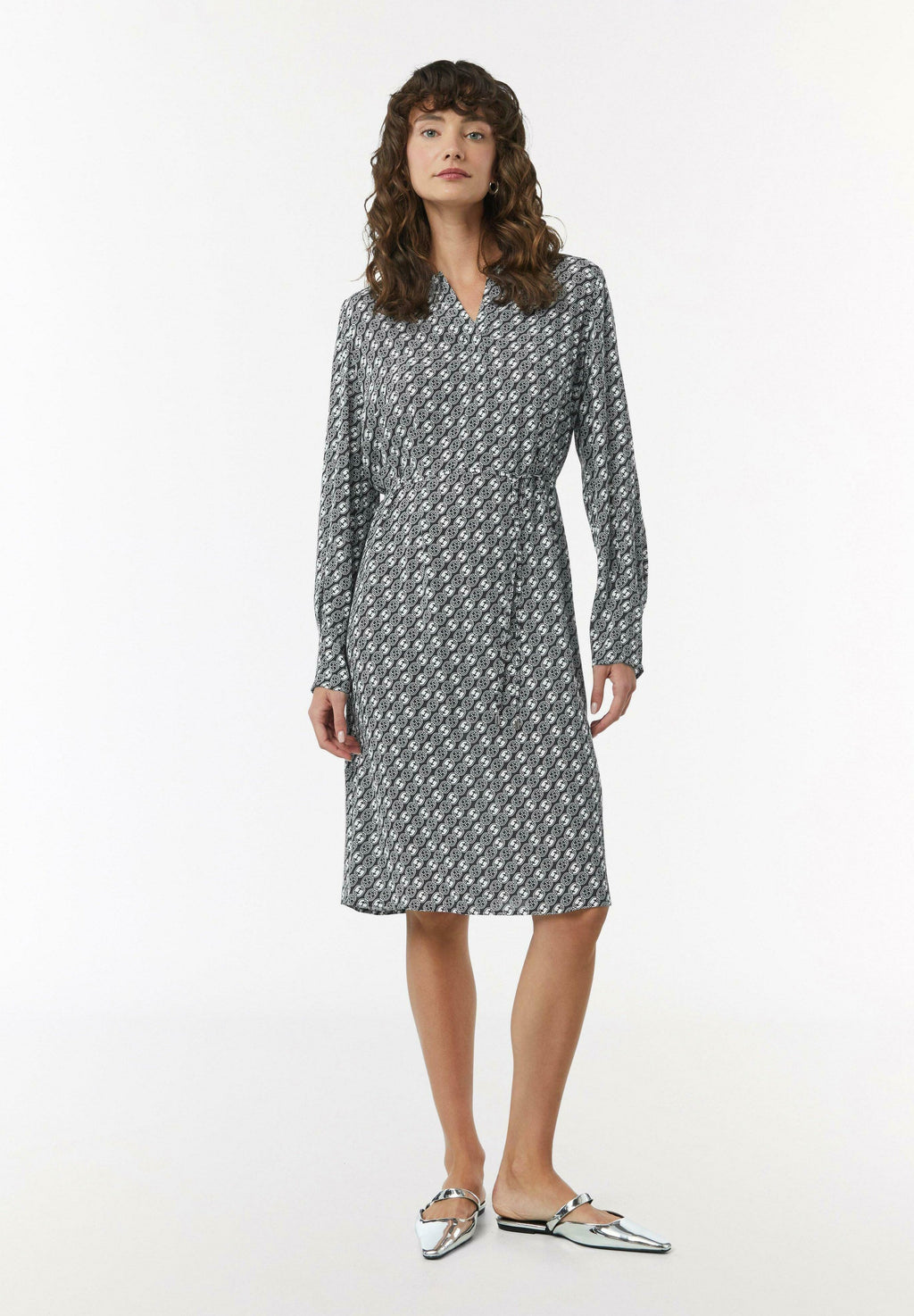 comma CRÊPE MIT ALL OVER PRINT