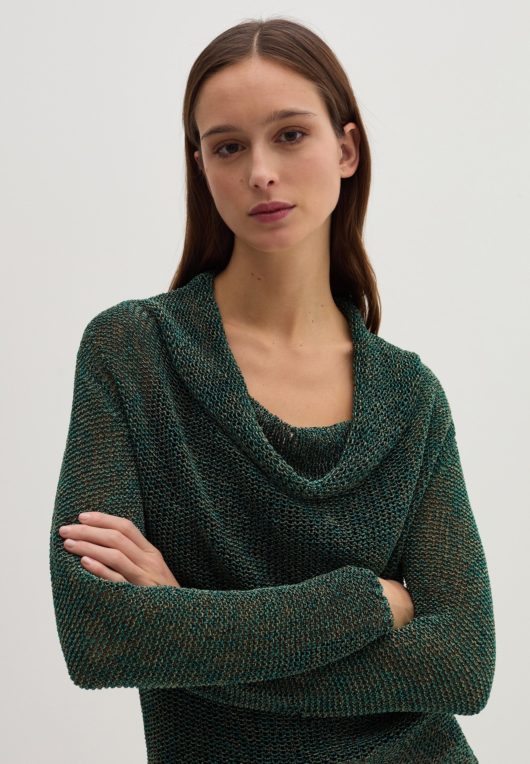 Stefanel SEMI-SHEER IN OPENWORK JACQUARD