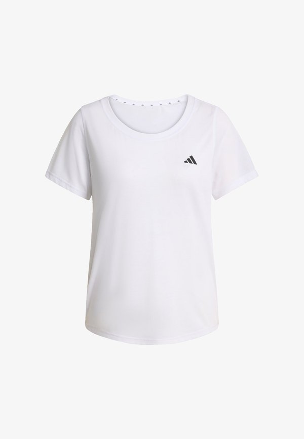adidas Performance WORKOUT ESSENTIALS SCOOP NECK - Sports T-shirt - white
