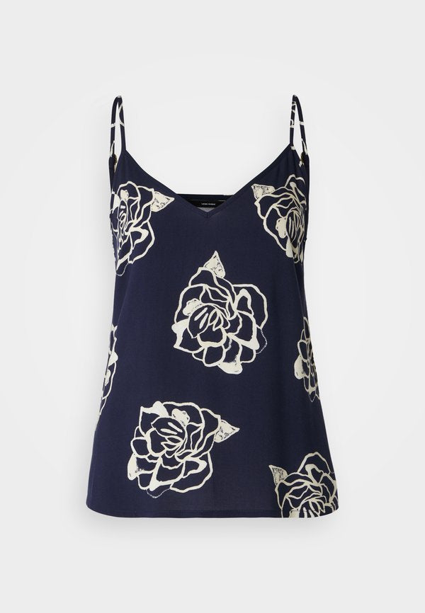 Vero Moda VMEASY SINGLET V NECK - Top - navy