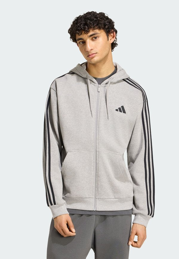 adidas Sportswear Zip-up sweatshirt - medium grey/heather white