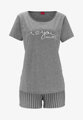 s.Oliver SET - Pyjama set - grau meliert