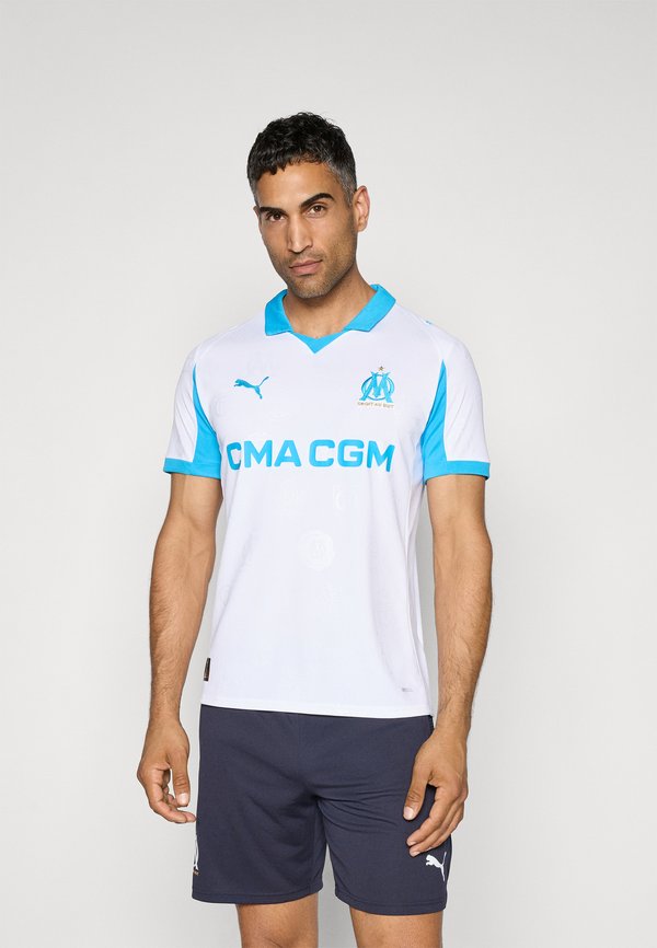 Puma OM HOME REPLICA - Football jersey - white bleu azur