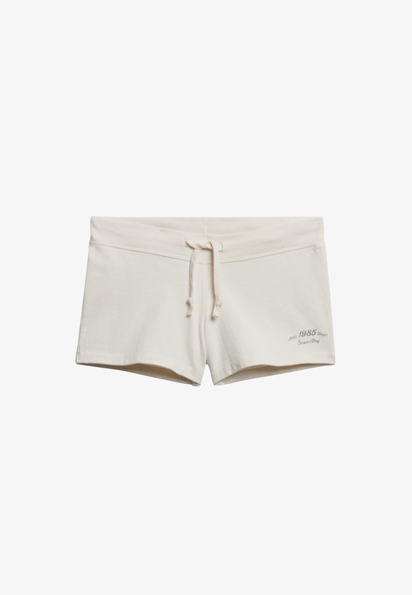 Superdry & Co ATHLETIC ESSENTIALS SCRIPT - Tracksuit bottoms - desert bone off white