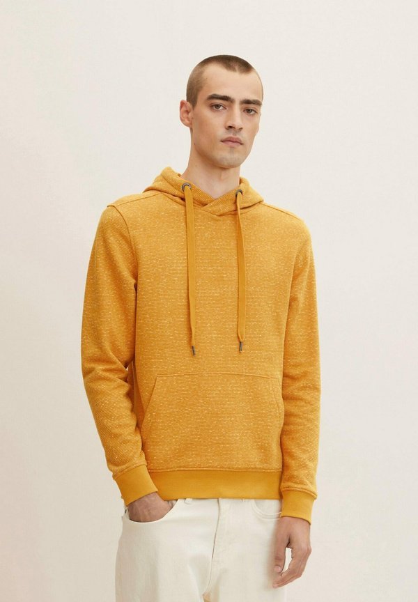 TOM TAILOR Hoodie - flame brown injected stripe