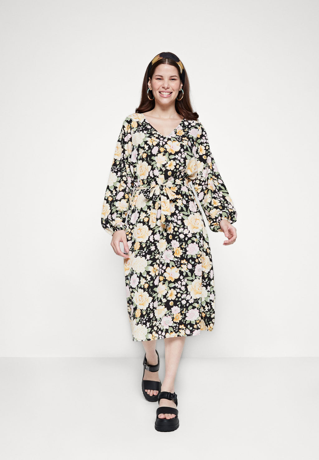 VILA VIBLAIR V NECK BELT DRESS