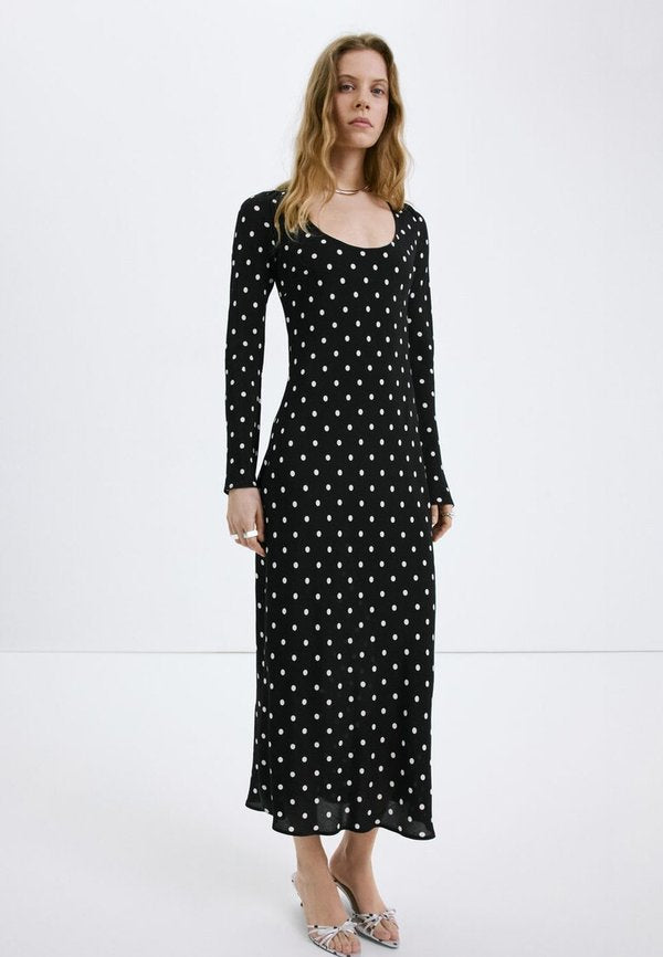 Mango ADULT - Jersey dress - black