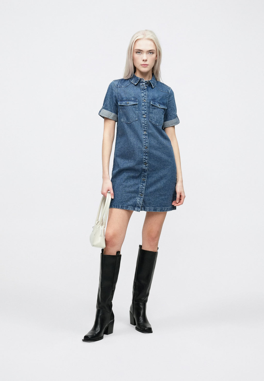 Noisy May Denim Short Sleeved