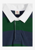Levi's® HUDSON BOXY RUGBY RONAN STRIPE NAVY BLAZ - Polo shirt - ronan stripe navy bl