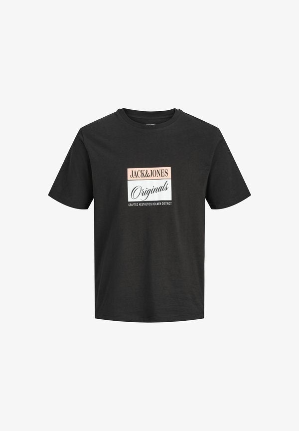 Jack & Jones Plus Size - Print T-shirt - black