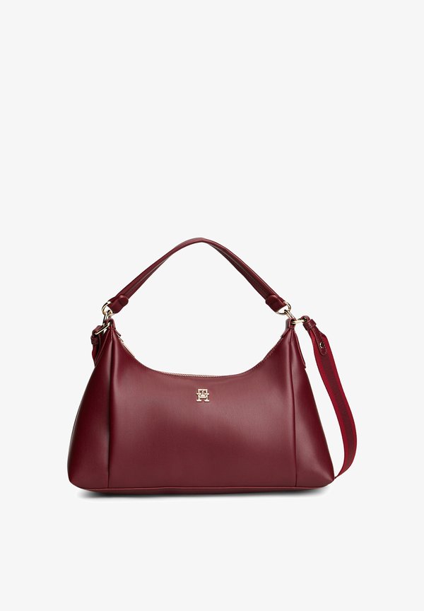 Tommy Hilfiger ESSENTIAL CROSSBODY SHOULDER BAG - Handbag - velvet maroon