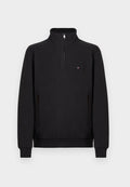 Tommy Hilfiger PERFORMANCE QUARTER-ZIP INTECHNO KNIT JUMPER - Sweatshirt - black