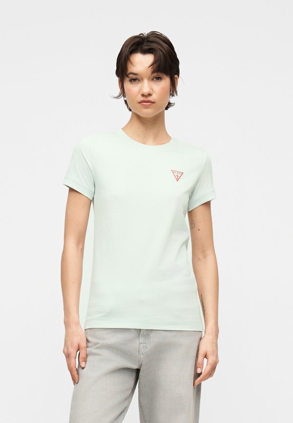 Guess MINI TRIANGLE TEE - Basic T-shirt - misty teal