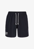 Under Armour RIVAL TERRY - Sports shorts - black   onyx white