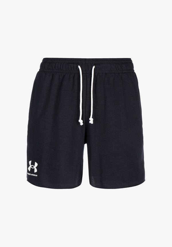 Under Armour RIVAL TERRY - Sports shorts - black   onyx white