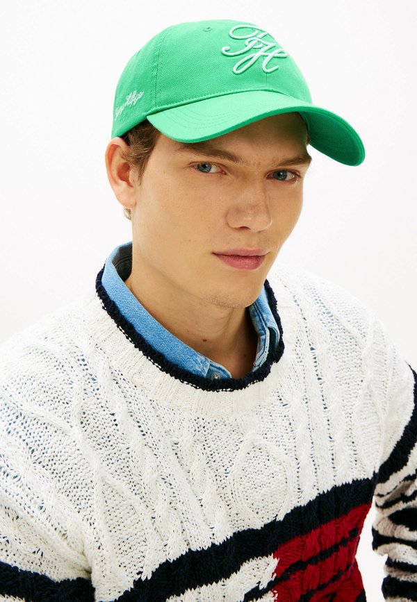 Tommy Hilfiger TH SCRIPT SOFT 6 PANEL CAP UNISEX - Cap - jade wink