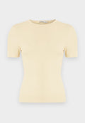 ONLY ONLJUNE S/S TEE JRS NOOS - Basic T-shirt - italian straw