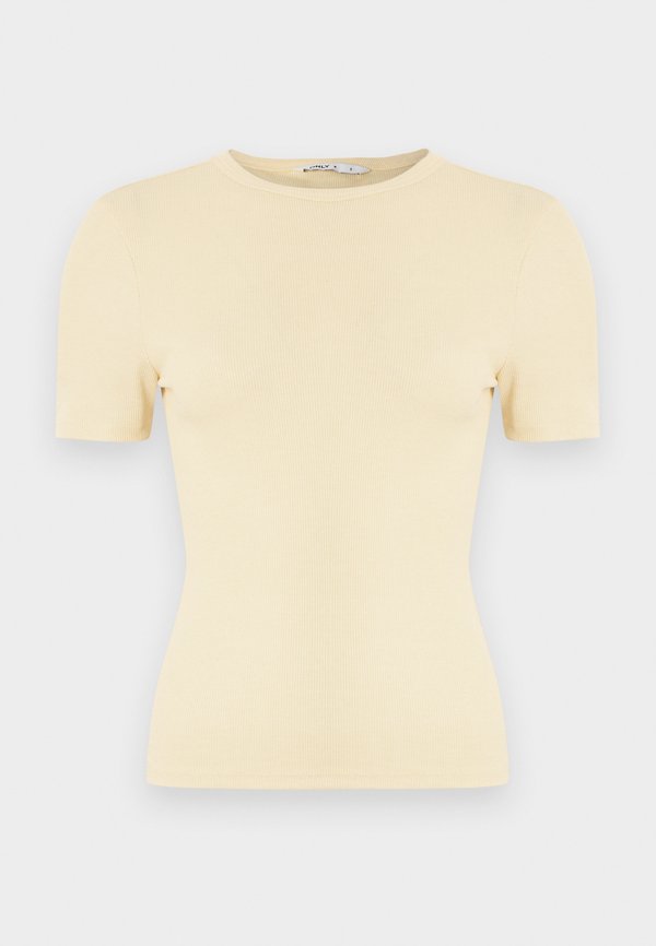 ONLY ONLJUNE S/S TEE JRS NOOS - Basic T-shirt - italian straw