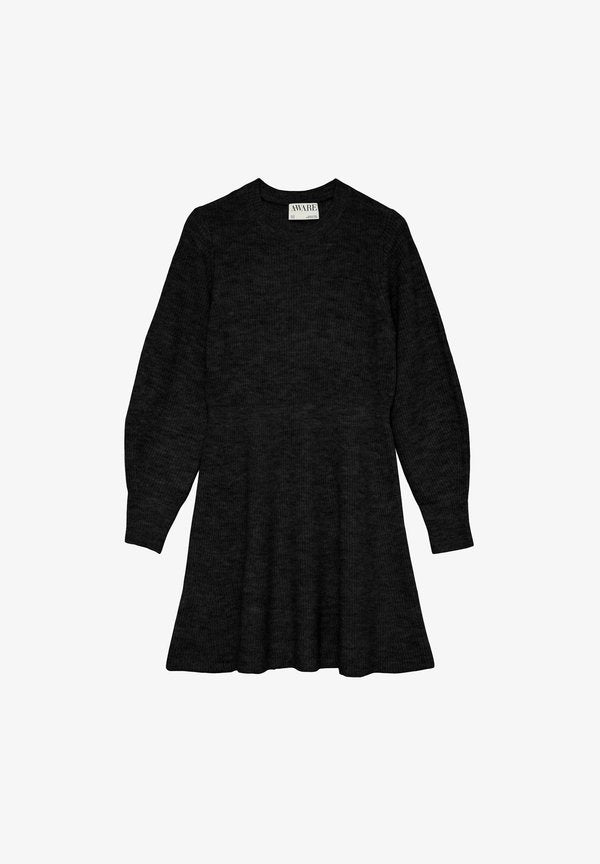 Vero Moda Knitted AWANGALINA Short - Jumper dress - black