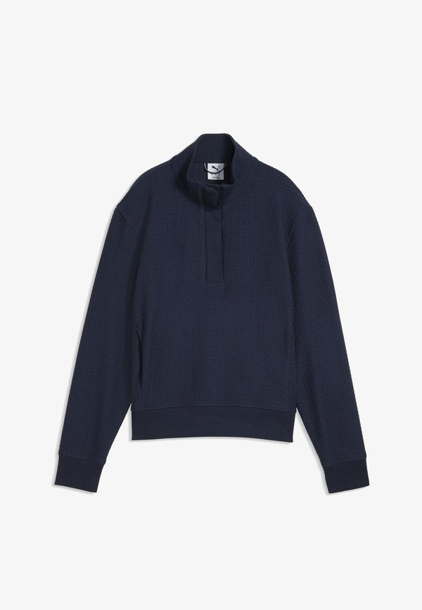 Puma BOULDER HALF-ZIP GOLFJACKE - Jumper - deep navy