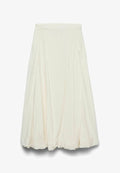 Vero Moda Straight VMJOSIE High waist Long - Maxi skirt - snow white