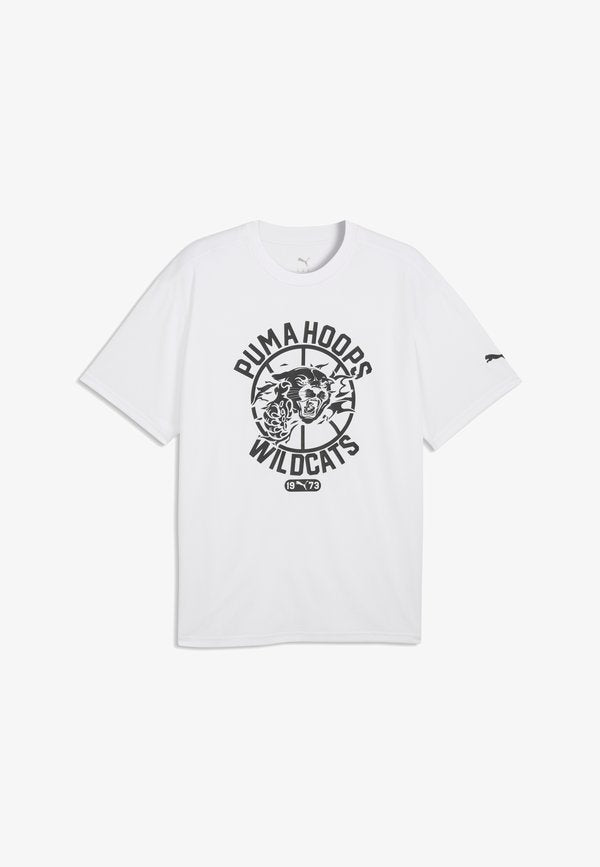 Puma TEAM ROAR BASKETBALL TRAININGSSHIRT - Sports T-shirt - white- black