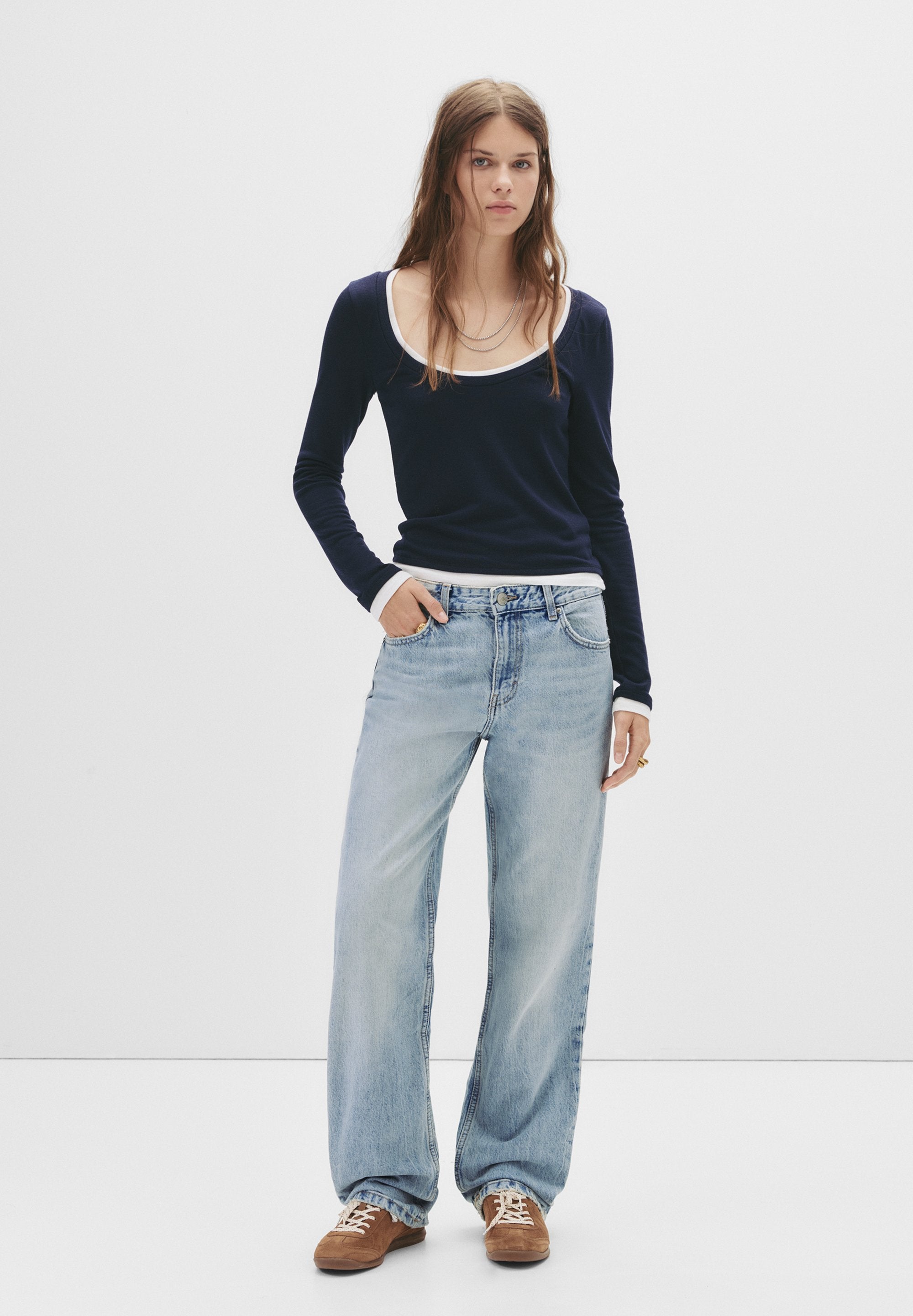 PULL&BEAR MID-WAIST