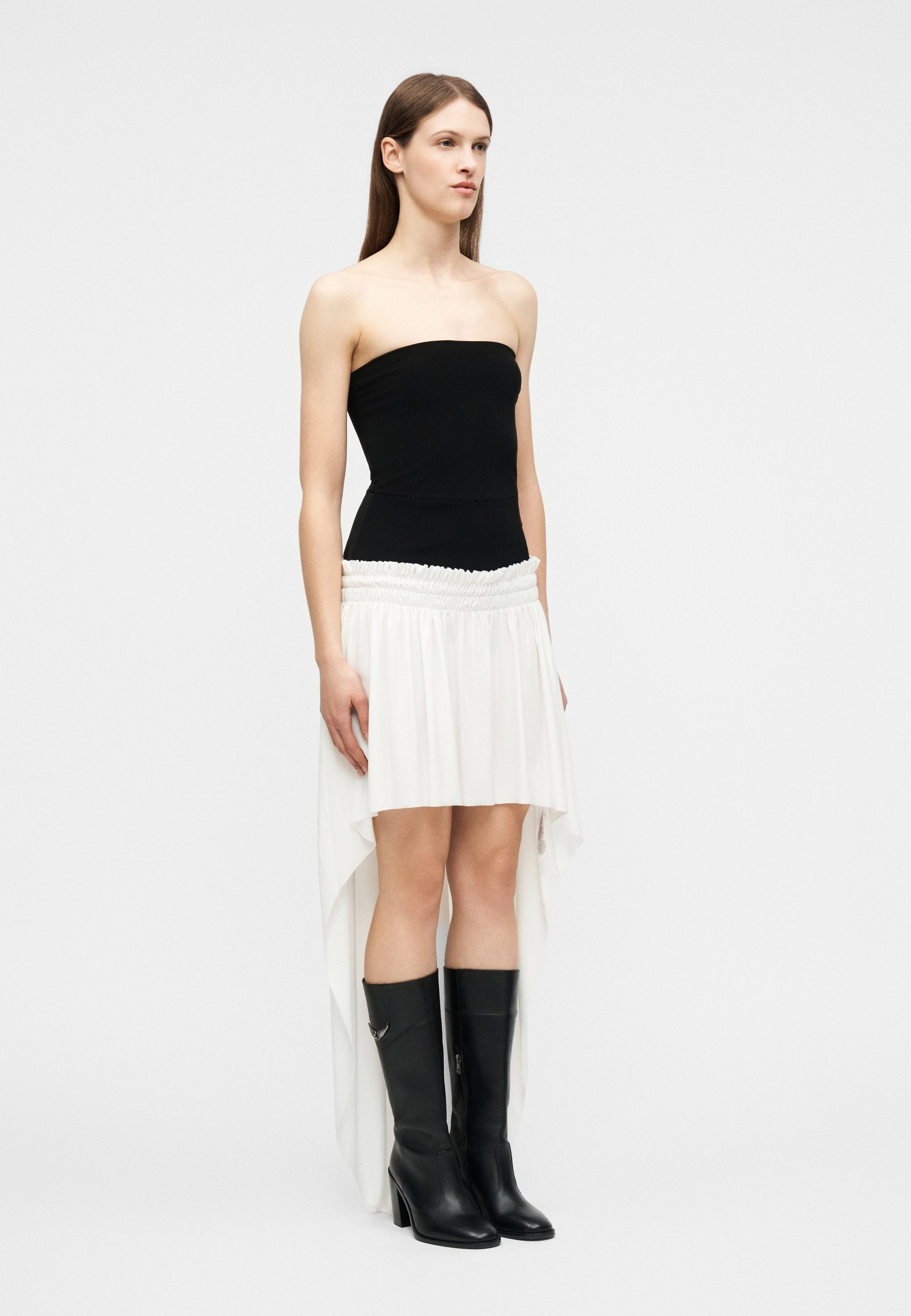 Norma Kamali HI LOW PEASANT SKIRT