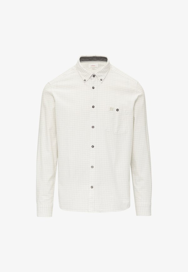 s.Oliver REGULAR KRAGEN - Shirt - weiß