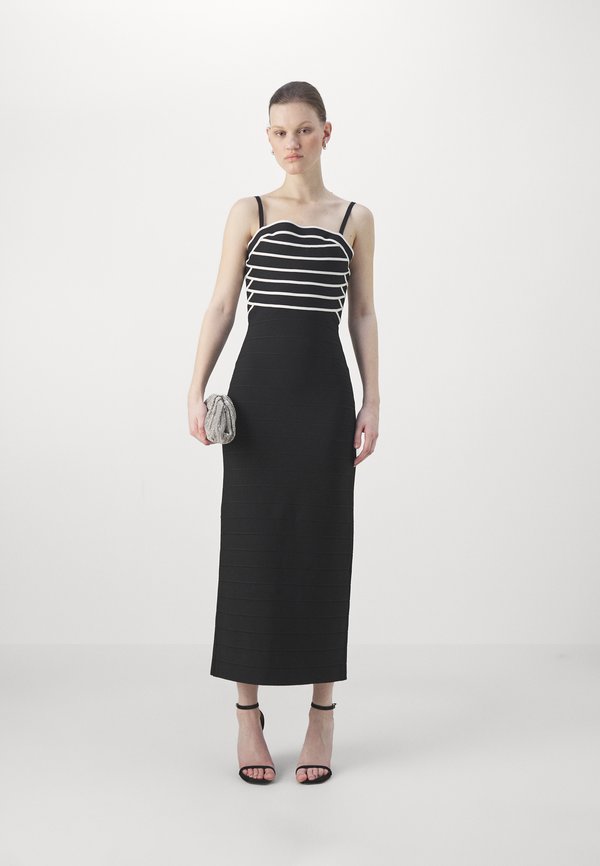 Hervé Léger STRIPED BANDAGE GOWN