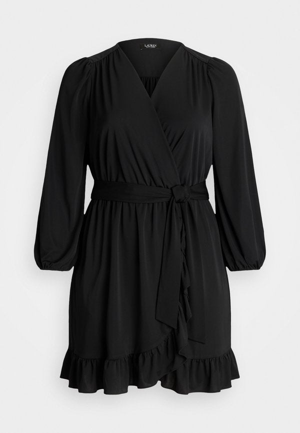 Lauren Ralph Lauren Woman BELTED STRETCH JERSEY DRESS