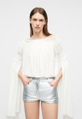 Norma Kamali HANDKERCHIEF SLEEVE PEASANT