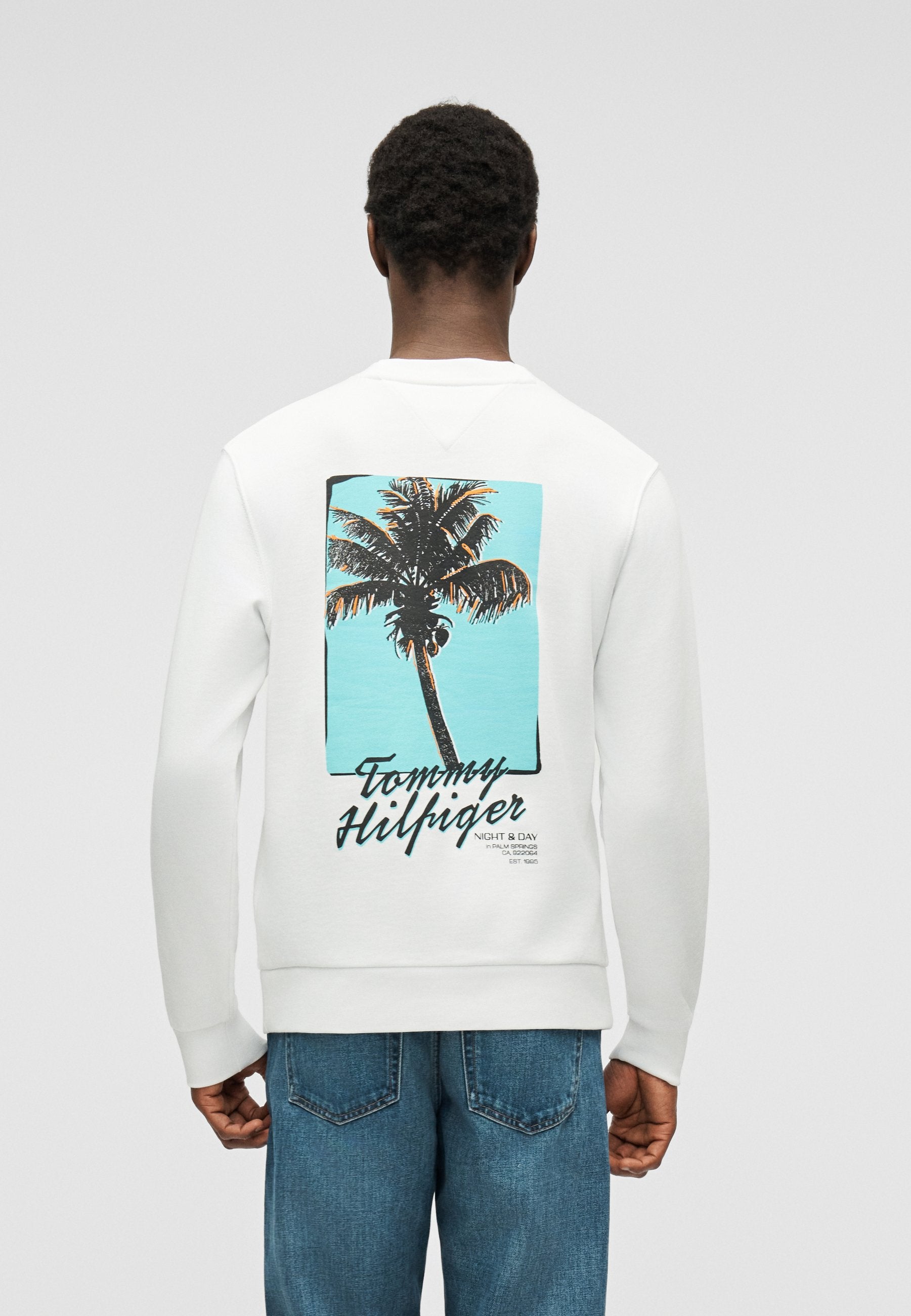 PALM PHOTO PRINT TERRY SWEATSHIRT Media 4