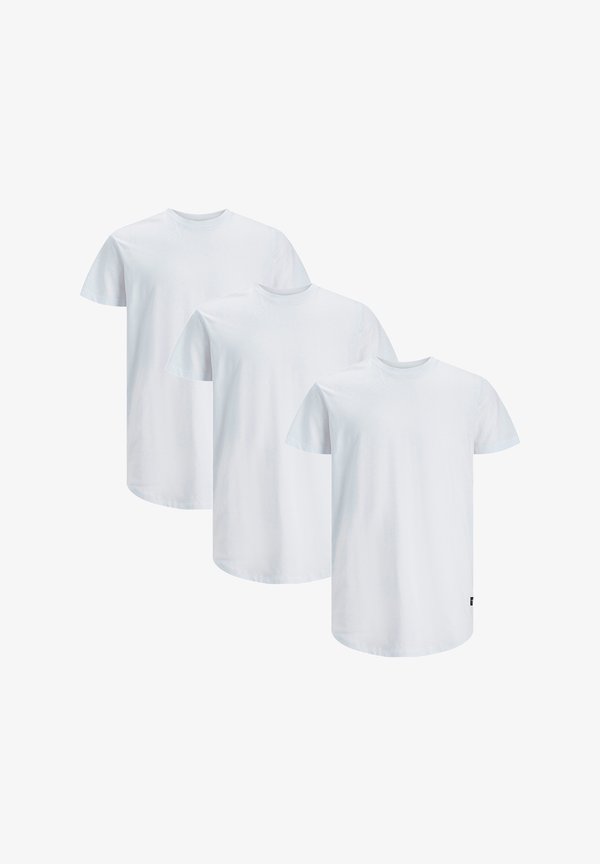 Jack & Jones 3 PACK - Basic T-shirt - weiß