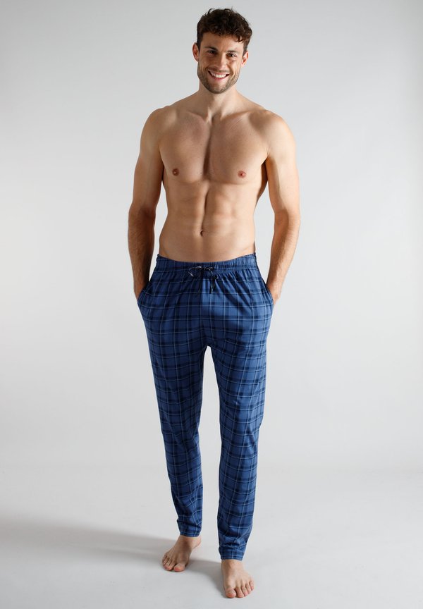 TOM TAILOR Pyjama bottoms - blau mittel karo