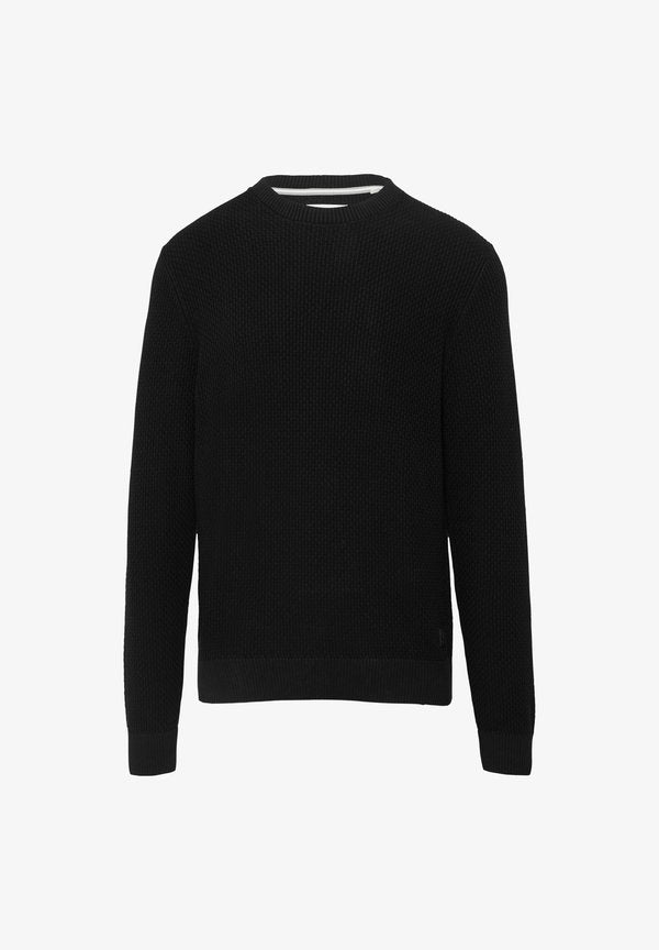 s.Oliver MIT MUSTERSTRUKTUR - Jumper - schwarz