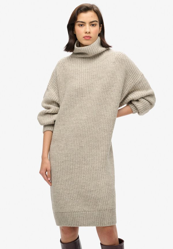 Superdry & Co Jumper dress - light grey twist
