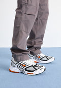 Nike Sportswear AIR PEGASUS - Trainers - white/safety orange/black/metallic silver