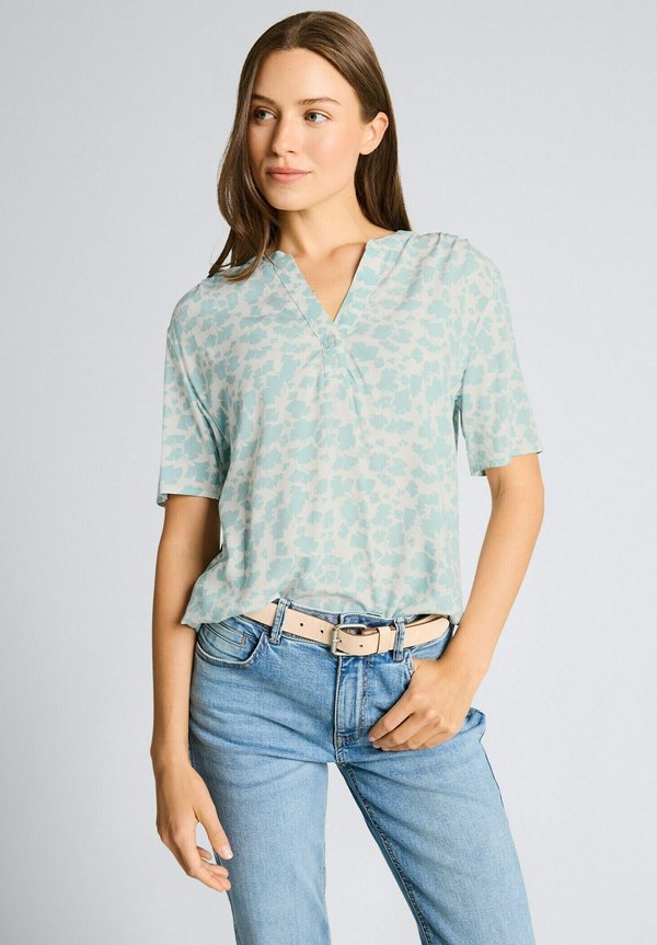 TOM TAILOR TOM TAILOR BLUSEN & SHIRTS BLUSE MIT MUSTER - Blouse - green ginkgo minimal