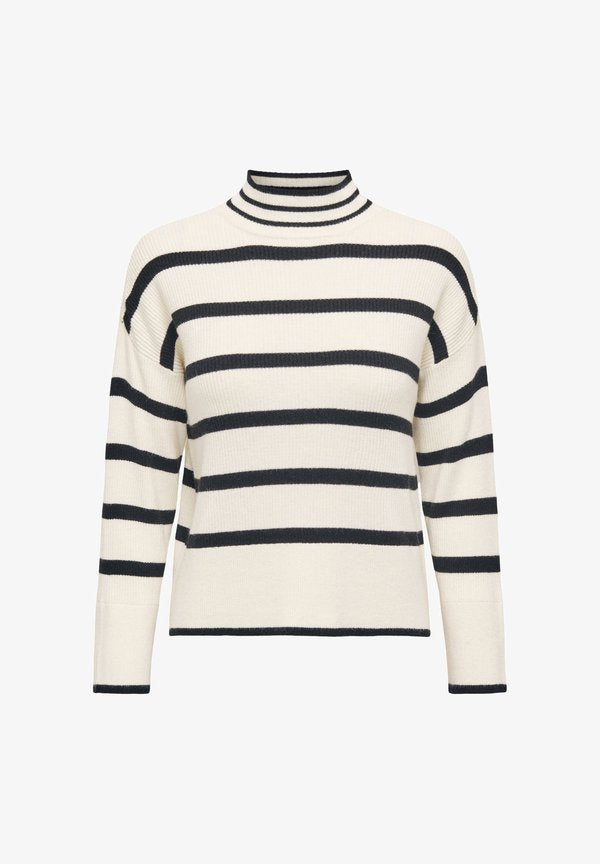 ONLY HIGH NECK - Jumper - whitecap gray