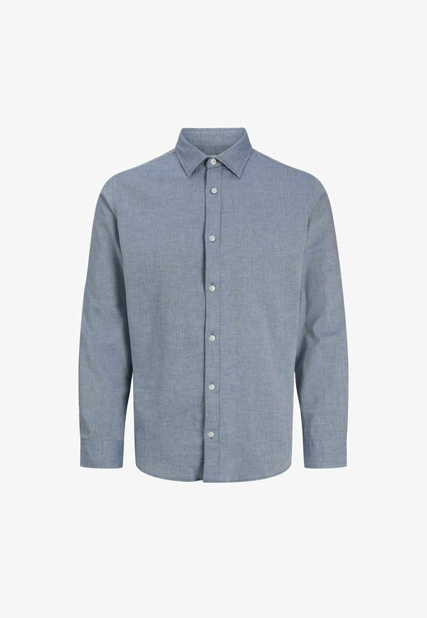 Jack & Jones JJEFIELD MELANGE SHIRT LS SN - Shirt - faded denim