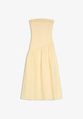 Bershka BANDEAU - MIDI DRESS 01080777 - Day dress - yellow
