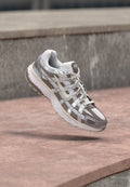Nike Sportswear P 6000 - Trainers - white/light bone/metallic silver-coloured/cave stone