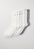 New Balance SEASONAL CREW UNISEX 6 PACK - Socks - beige/white