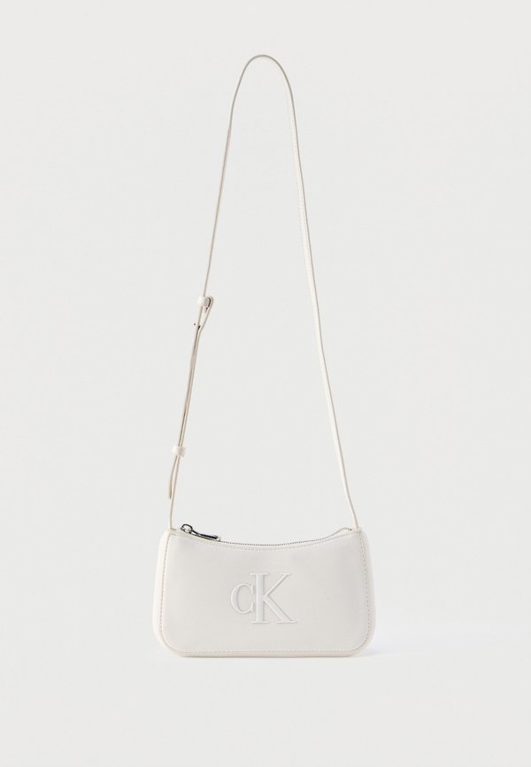 Calvin Klein BOLD MINI BAG - Cross body bag - off-white