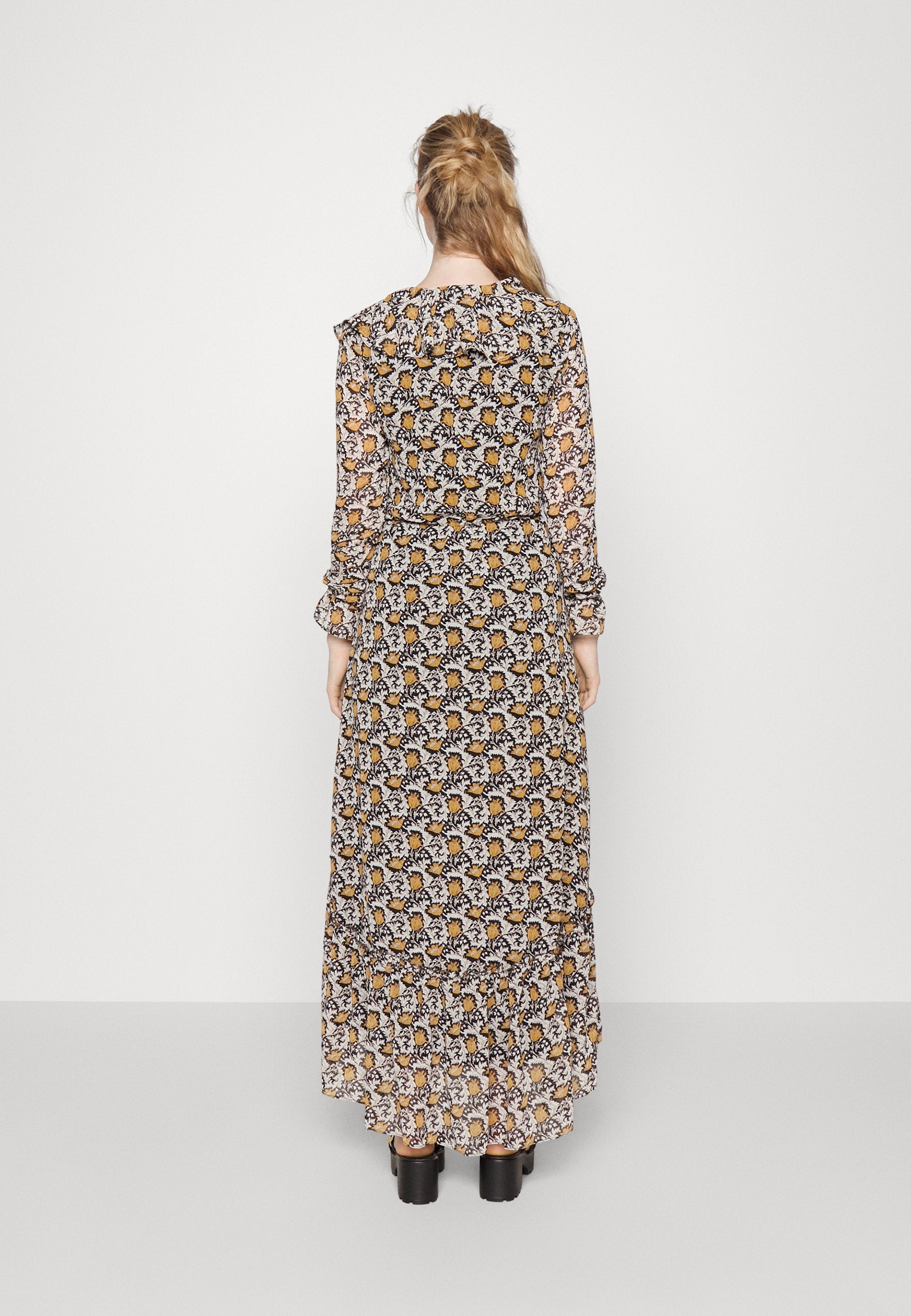 Colourful Rebel PENNY PAISLEY FLOWER RUFFLE DRESS