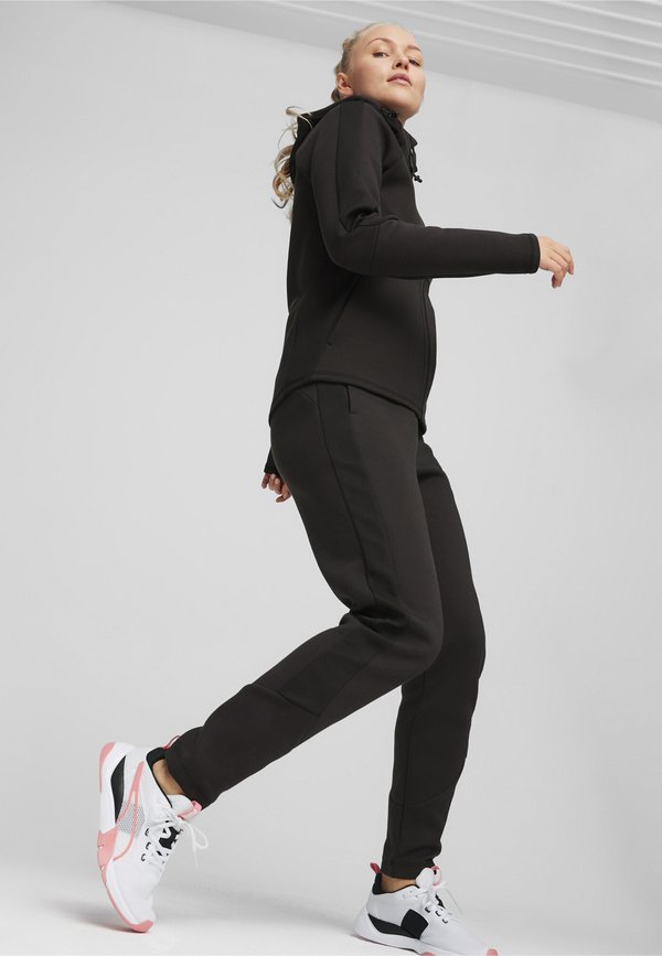 Puma EVOSTRIPE - Zip-up sweatshirt - black